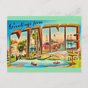 Groeten uit Maine Briefkaart
