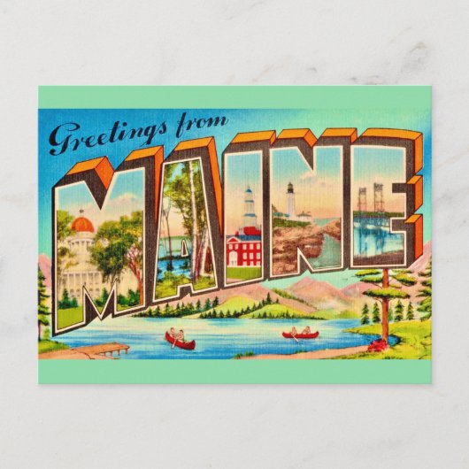 Groeten uit Maine Briefkaart (Voorkant)