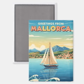 Groeten uit Mallorca Spanje Reizen Magneet (Voorkant / Achterkant)