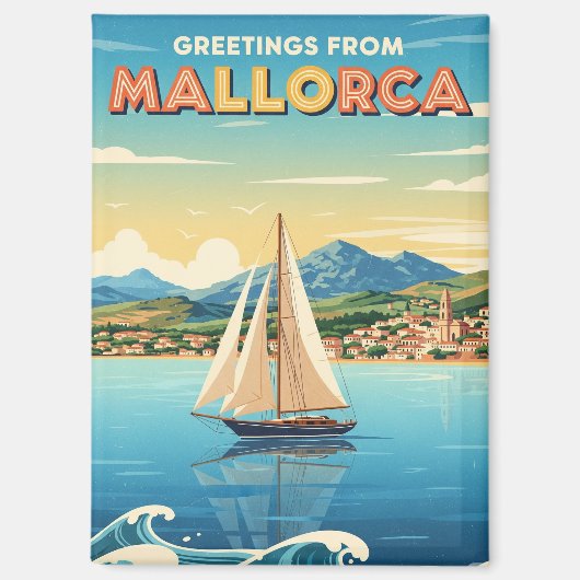 Groeten uit Mallorca Spanje Reizen Magneet (Voorkant)