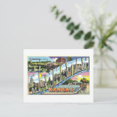  groeten uit Manhattan, Kansas Briefkaart (Staand voorkant)