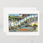  groeten uit Manhattan, Kansas Briefkaart (Voorkant / Achterkant)