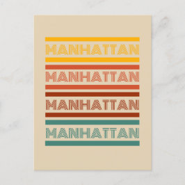 Groeten uit Manhattan, Retro Design Briefkaart