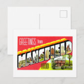 groeten uit Mansfield, Ohio, Briefkaart (Voorkant / Achterkant)