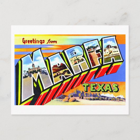 groeten uit Marfa, Texas, Briefkaart (Voorkant)