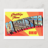  groeten uit Marietta, Ohio Briefkaart (Voorkant)
