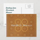 Groeten uit Marrakech Marokko Briefkaart (Voorkant / Achterkant)