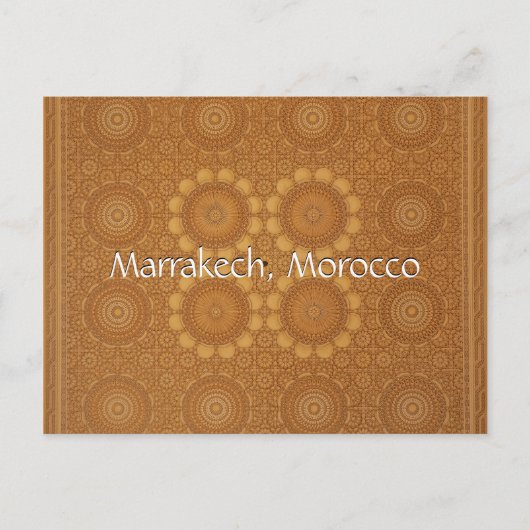 Groeten uit Marrakech Marokko Briefkaart (Voorkant)