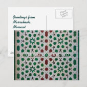 Groeten uit Marrakech Marokko Briefkaart (Voorkant / Achterkant)
