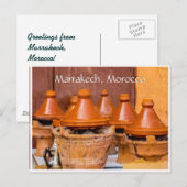 Groeten uit Marrakech Marokko Briefkaart (Voorkant / Achterkant)