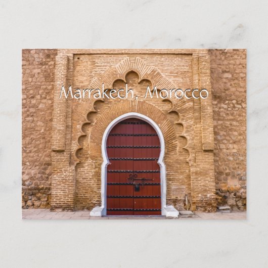 Groeten uit Marrakech Marokko Briefkaart (Voorkant)