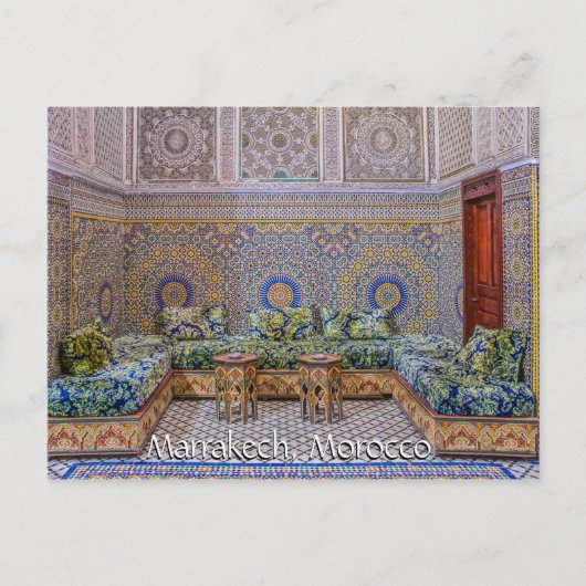 Groeten uit Marrakech Marokko Briefkaart (Voorkant)