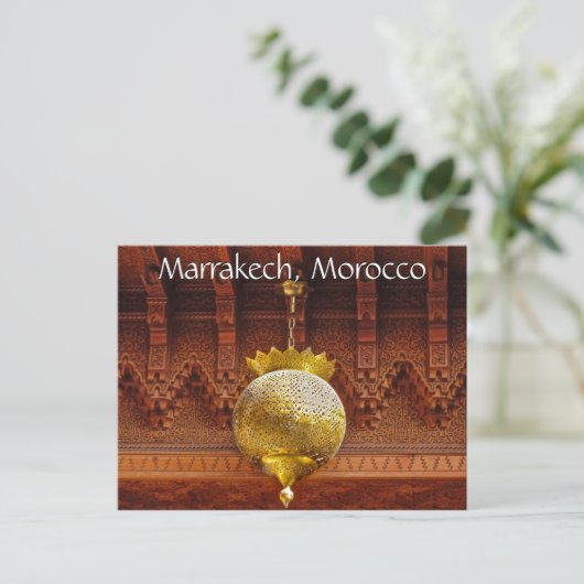 Groeten uit Marrakech Marokko Briefkaart (Staand voorkant)