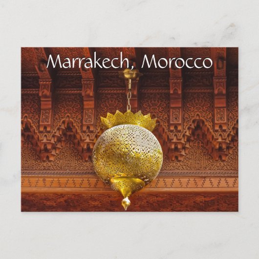 Groeten uit Marrakech Marokko Briefkaart (Voorkant)