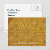 Groeten uit Marrakech Marokko Briefkaart (Voorkant / Achterkant)