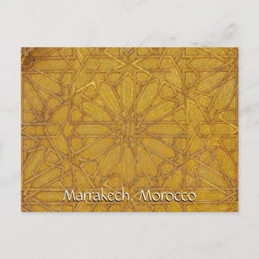 Groeten uit Marrakech Marokko Briefkaart (Voorkant)