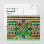 Groeten uit Marrakech Marokko Briefkaart (Voorkant / Achterkant)