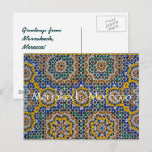 Groeten uit Marrakech Marokko Briefkaart (Voorkant / Achterkant)