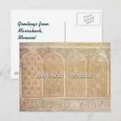 Groeten uit Marrakech Marokko Briefkaart (Voorkant / Achterkant)