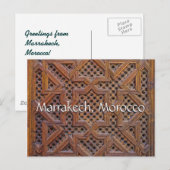 Groeten uit Marrakech Marokko Briefkaart (Voorkant / Achterkant)