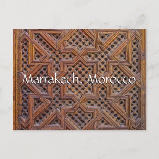 Groeten uit Marrakech Marokko Briefkaart (Voorkant)