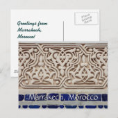 Groeten uit Marrakech Marokko Briefkaart (Voorkant / Achterkant)
