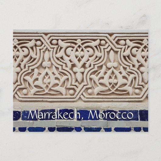 Groeten uit Marrakech Marokko Briefkaart (Voorkant)