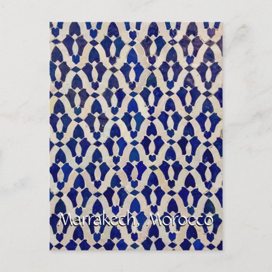 Groeten uit Marrakech Marokko Briefkaart (Voorkant)