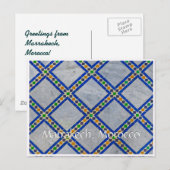 Groeten uit Marrakech Marokko Briefkaart (Voorkant / Achterkant)
