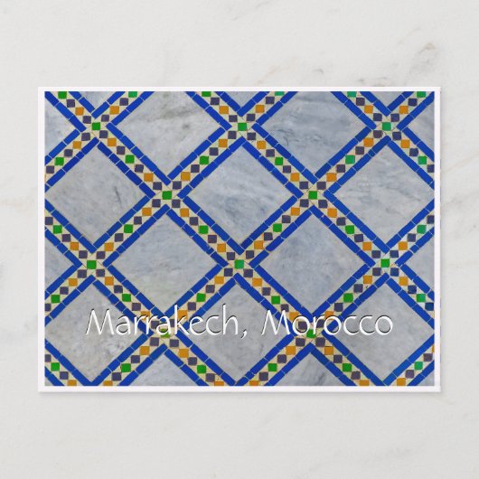 Groeten uit Marrakech Marokko Briefkaart (Voorkant)