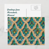 Groeten uit Marrakech Marokko Briefkaart (Voorkant / Achterkant)