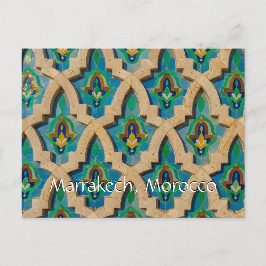Groeten uit Marrakech Marokko Briefkaart (Voorkant)