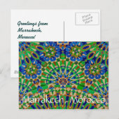 Groeten uit Marrakech Marokko Briefkaart (Voorkant / Achterkant)