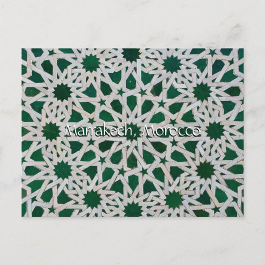 Groeten uit Marrakech Marokko Briefkaart (Voorkant)