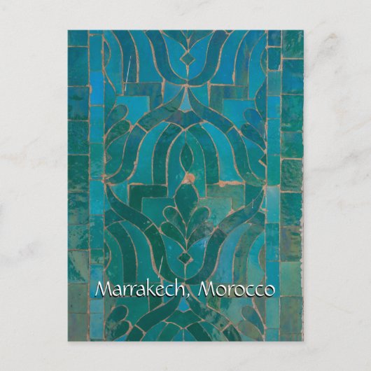 Groeten uit Marrakech Marokko Briefkaart (Voorkant)