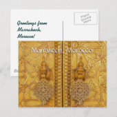 Groeten uit Marrakech Marokko Briefkaart (Voorkant / Achterkant)