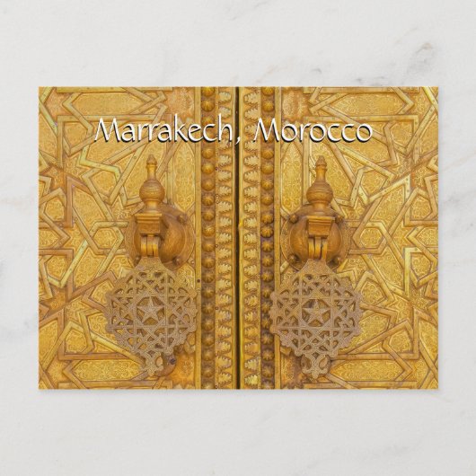 Groeten uit Marrakech Marokko Briefkaart (Voorkant)