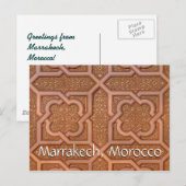 Groeten uit Marrakech Marokko Briefkaart (Voorkant / Achterkant)