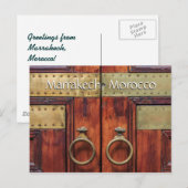 Groeten uit Marrakech Marokko Briefkaart (Voorkant / Achterkant)