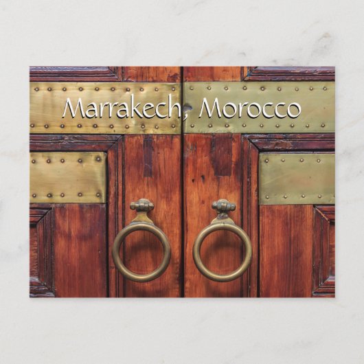 Groeten uit Marrakech Marokko Briefkaart (Voorkant)