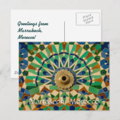 Groeten uit Marrakech Marokko Briefkaart (Voorkant / Achterkant)
