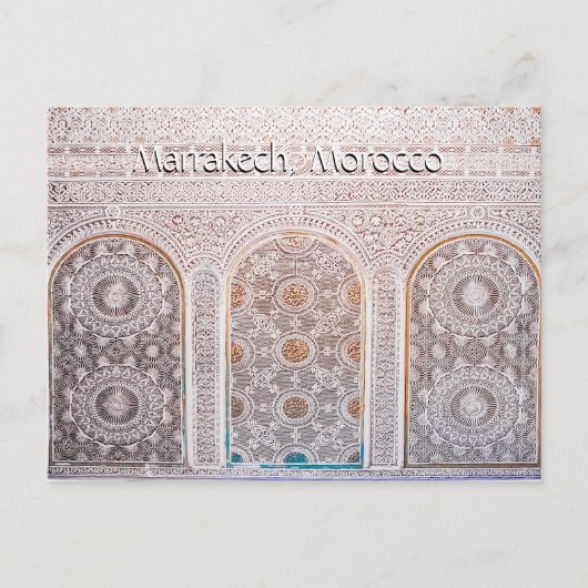 Groeten uit Marrakech Marokko Briefkaart (Voorkant)