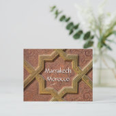 Groeten uit Marrakech Marokko Briefkaart (Staand voorkant)