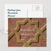 Groeten uit Marrakech Marokko Briefkaart (Voorkant / Achterkant)