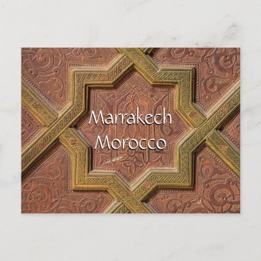 Groeten uit Marrakech Marokko Briefkaart (Voorkant)