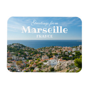 Groeten uit Marseille Frankrijk Souvenir Magneet