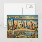 Groeten uit Maryland Briefkaart (Voorkant / Achterkant)