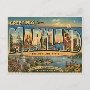 Groeten uit Maryland Briefkaart