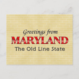Groeten uit Maryland Briefkaart