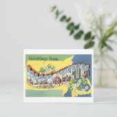  groeten uit Massachusetts Briefkaart (Staand voorkant)